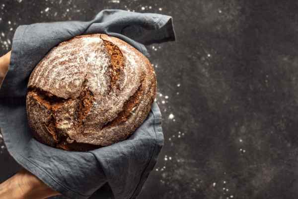 Pão de fermentação natural sem glúten
