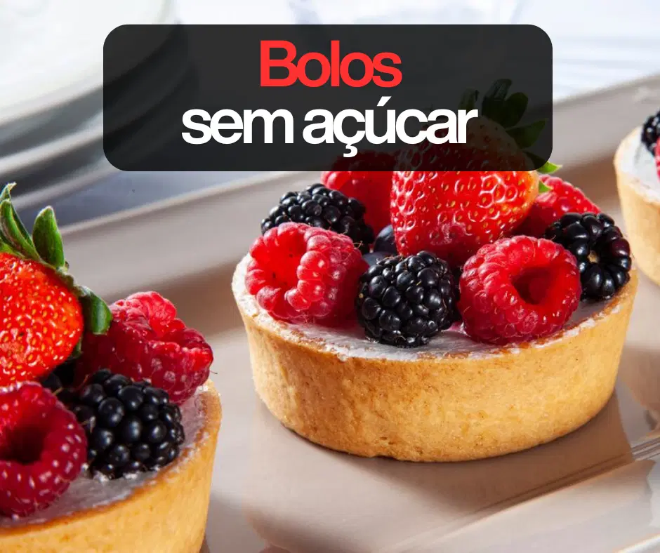 Bolos sem açúcar deliciosos